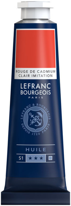 LEFRANC BOURGEOIS Fine Oil 40Ml Cadmium Red Clear Imitation