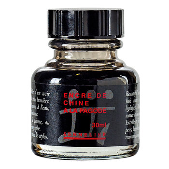 SENNELIER Pagoda India ink 30ml Black