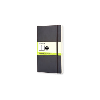 MOLESKINE Classic Notebook Large Size With White Pages Black Soft Cover