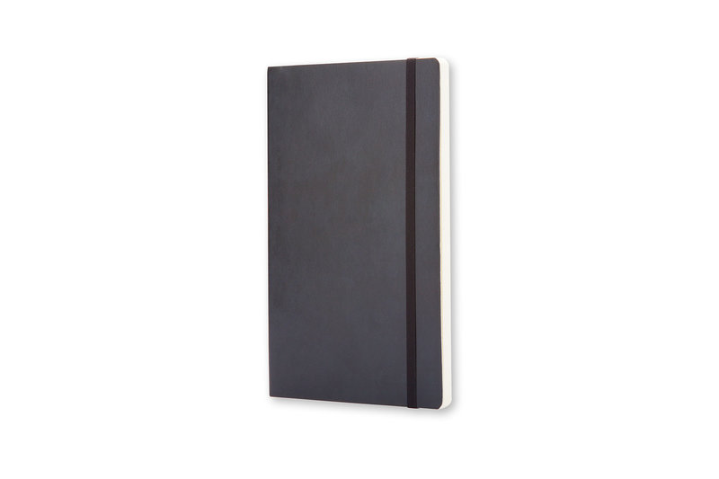 MOLESKINE Carnet Classique Grand Format pages blanches Noir Couverture Souple 13x21cm