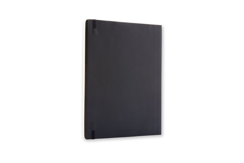 MOLESKINE Carnet Classique Très Grand Format Ligné Noir Couverture Souple 19x25cm