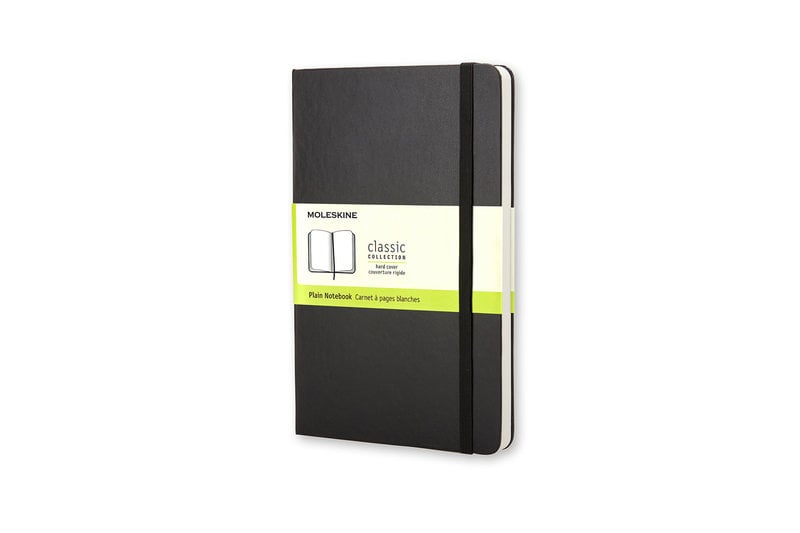 MOLESKINE Carnet Classique Format de Poche pages blanches Noir Couverture Rigide 9x14cm