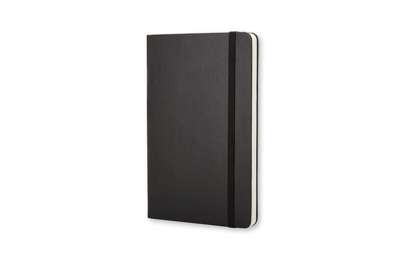 MOLESKINE Classic Notebook, Pocket Size With White Pages, Black, Hard Cover