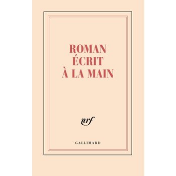 GALLIMARD Carnet Ligné "Roman Écrit À La Main"