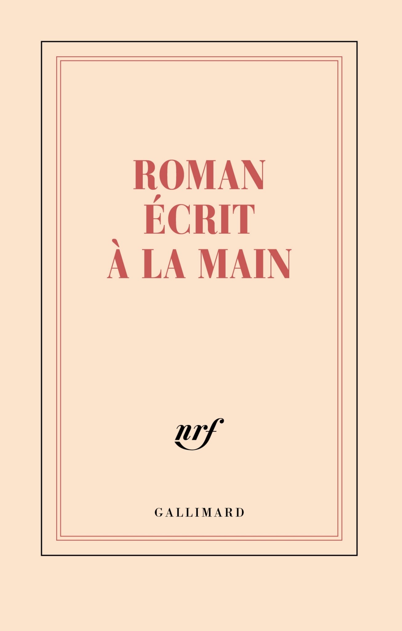 GALLIMARD Carnet - Roman écrit à la main