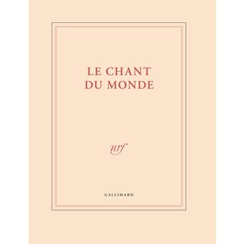 GALLIMARD Carnet De Dessin "Le Chant Du Monde"