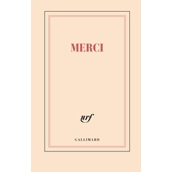 GALLIMARD Carnet rigide - Merci