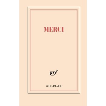 GALLIMARD Carnet Rigide Ligné "Merci"