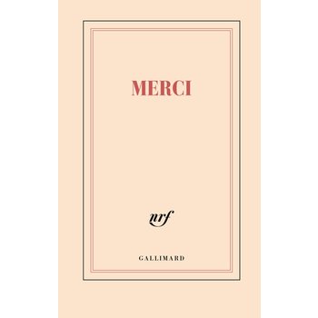 GALLIMARD Carnet rigide - Merci