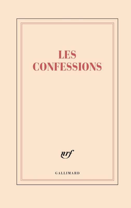 GALLIMARD Grand Carnet Rigide Ligné "Les Confessions"