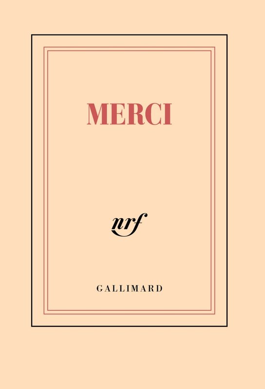 GALLIMARD Carnet Poche Ligne "Merci"