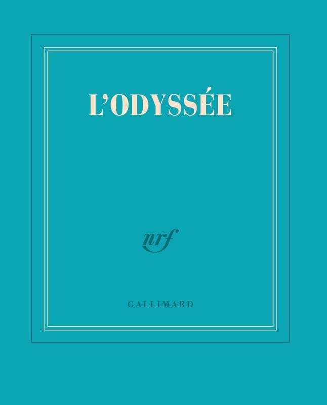 GALLIMARD Carnet Poche Ligné Bleu Turquoise "Odyssée"