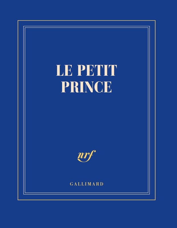 GALLIMARD Carnet Carre Bleu Nuit Ligne "Le Petit Prince"