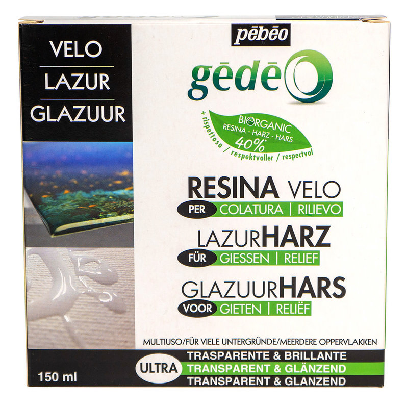 PEBEO Gédéo Kit Résine Glacage Bio 150 Ml