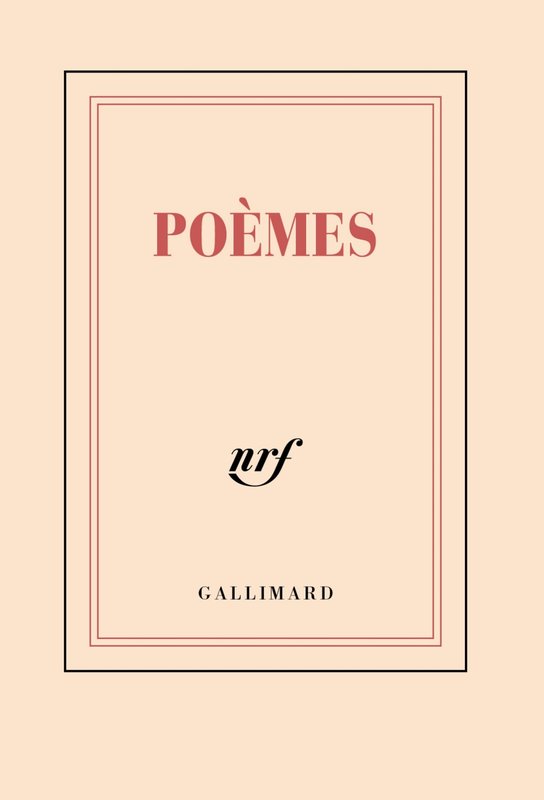 GALLIMARD Carnet Poche Ligné "Poèmes"