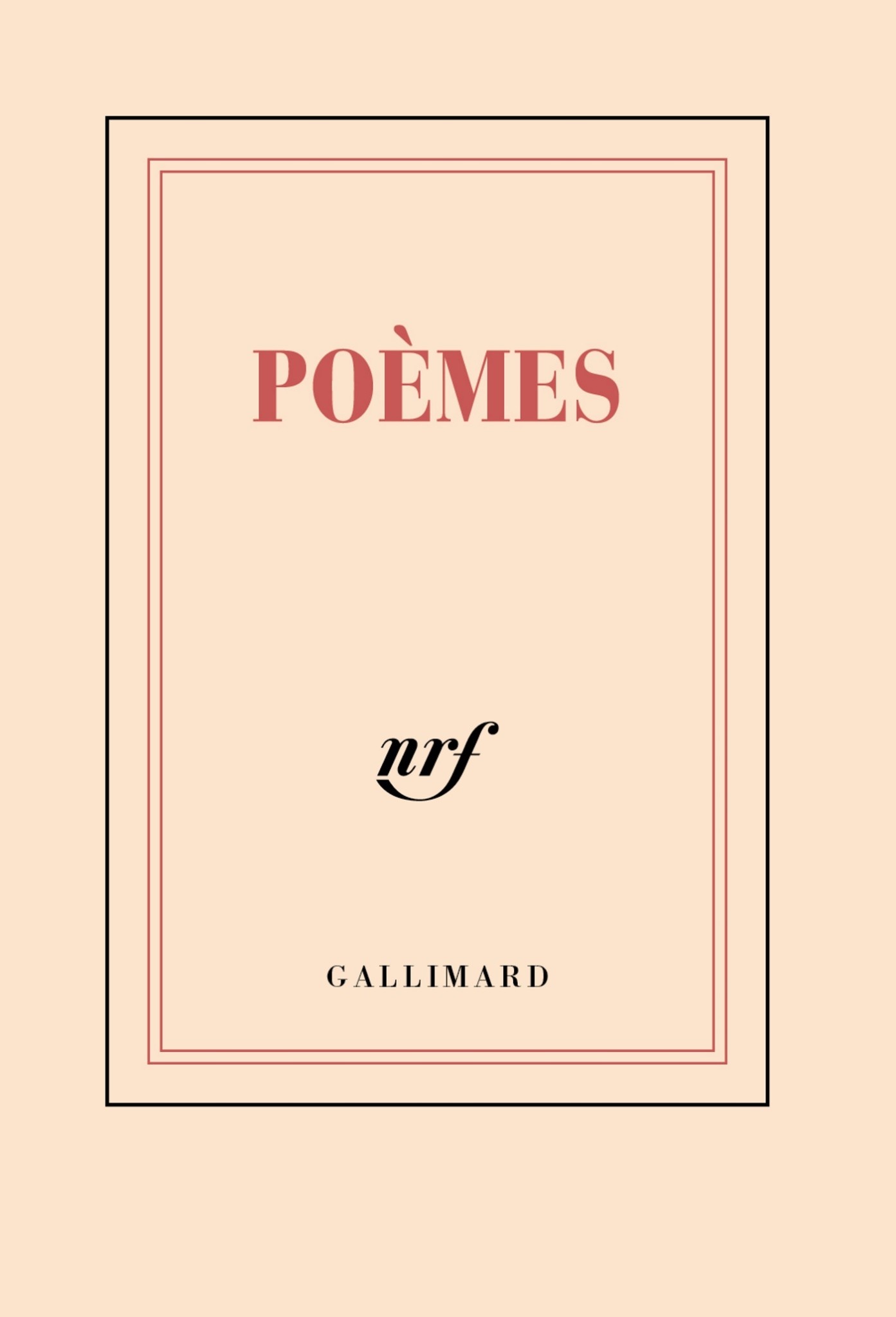 GALLIMARD Carnet poche - Poèmes