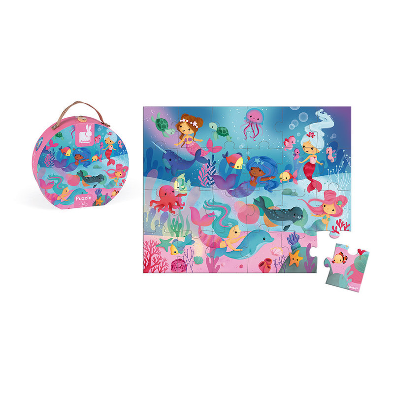 JANOD Mermaid Puzzle - 24 Pcs