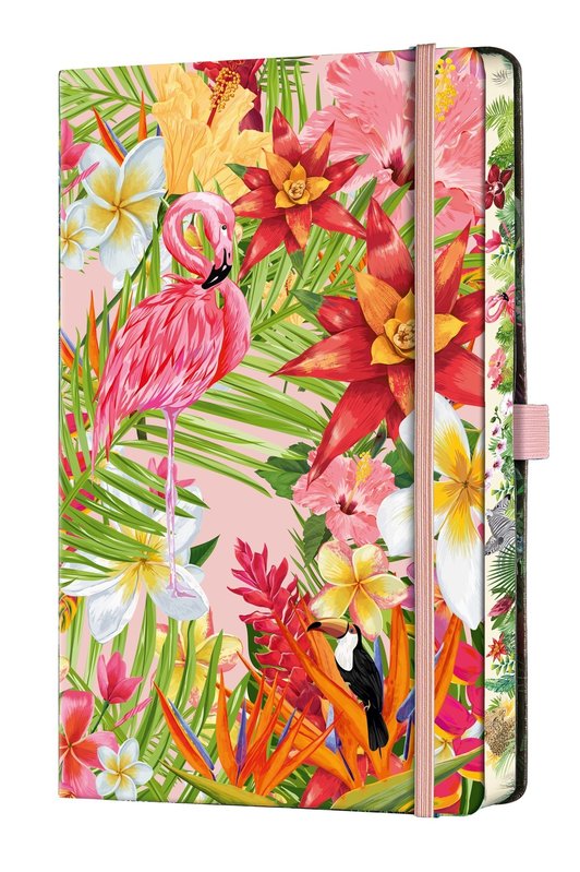 CASTELLI Carnet Eden Grand Format Ligné Flamant Rose