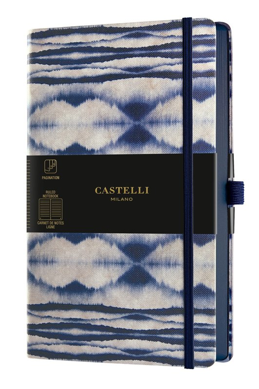 CASTELLI Carnet Shibori Grand Format Ligné Mist