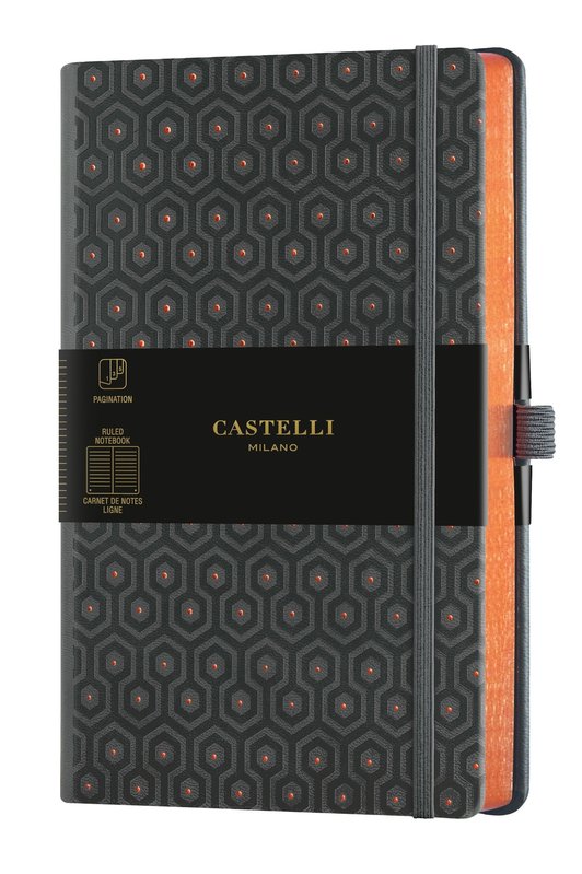 CASTELLI C&G Notebook Large Format Ruled Honeycomb Copper