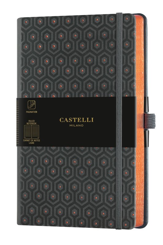 CASTELLI Carnet C&G Grand Format Ligne Honeycomb Copper