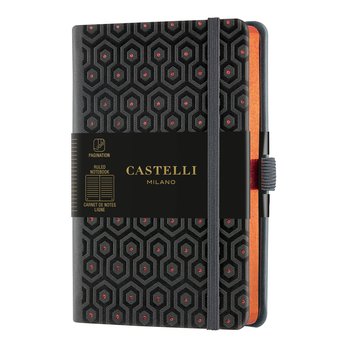 CASTELLI Carnet C&G  format poche ligné Honeycomb Copper