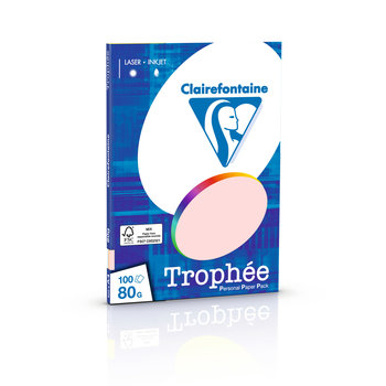 CLAIREFONTAINE Ramette Trophée  A4 80G 100F - Assortiment Pastel