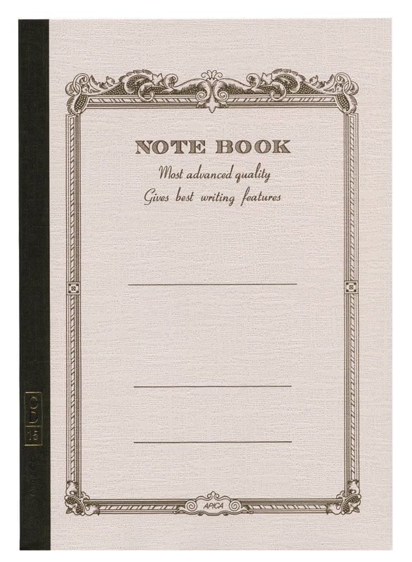 APICA Note Book large 18x24cm Lined Grey