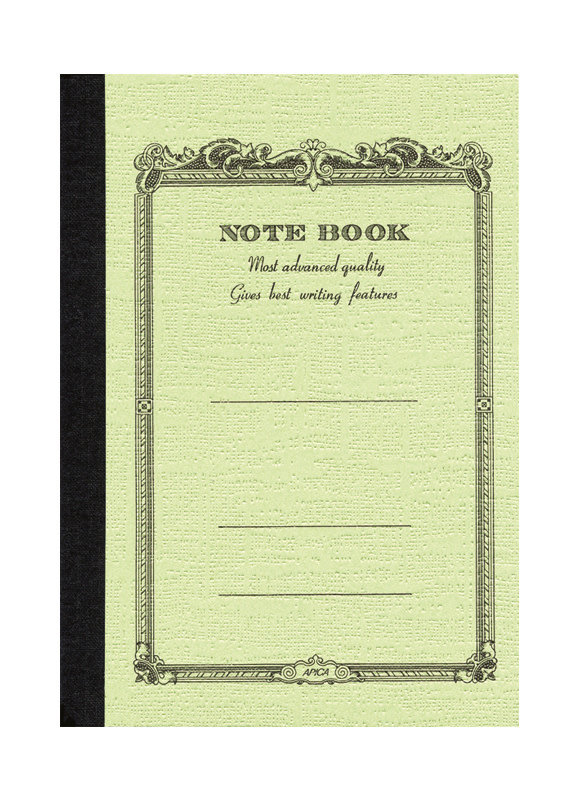 APICA Note Book A5 Vert- 15X21 Interieur Ligné