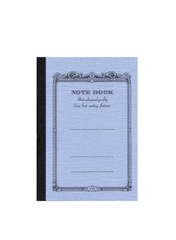 APICA Petit Note Book Double Bleu- 10X15 Interieur Ligné