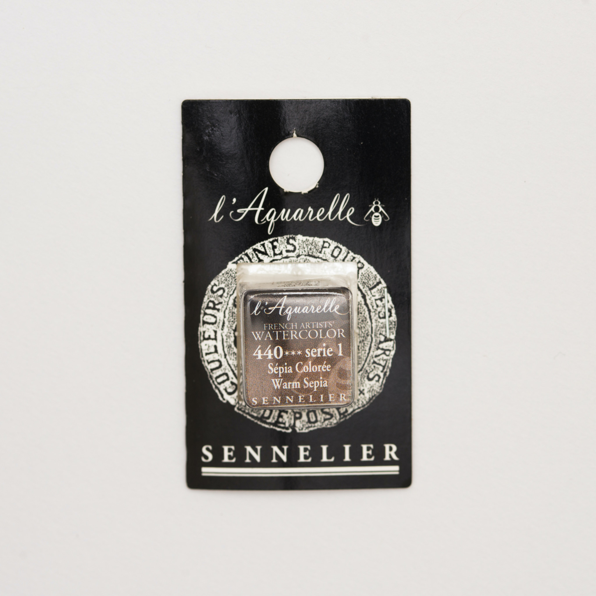 SENNELIER Aquarelle Extra fine Demi Godet Sépia Colorée S1