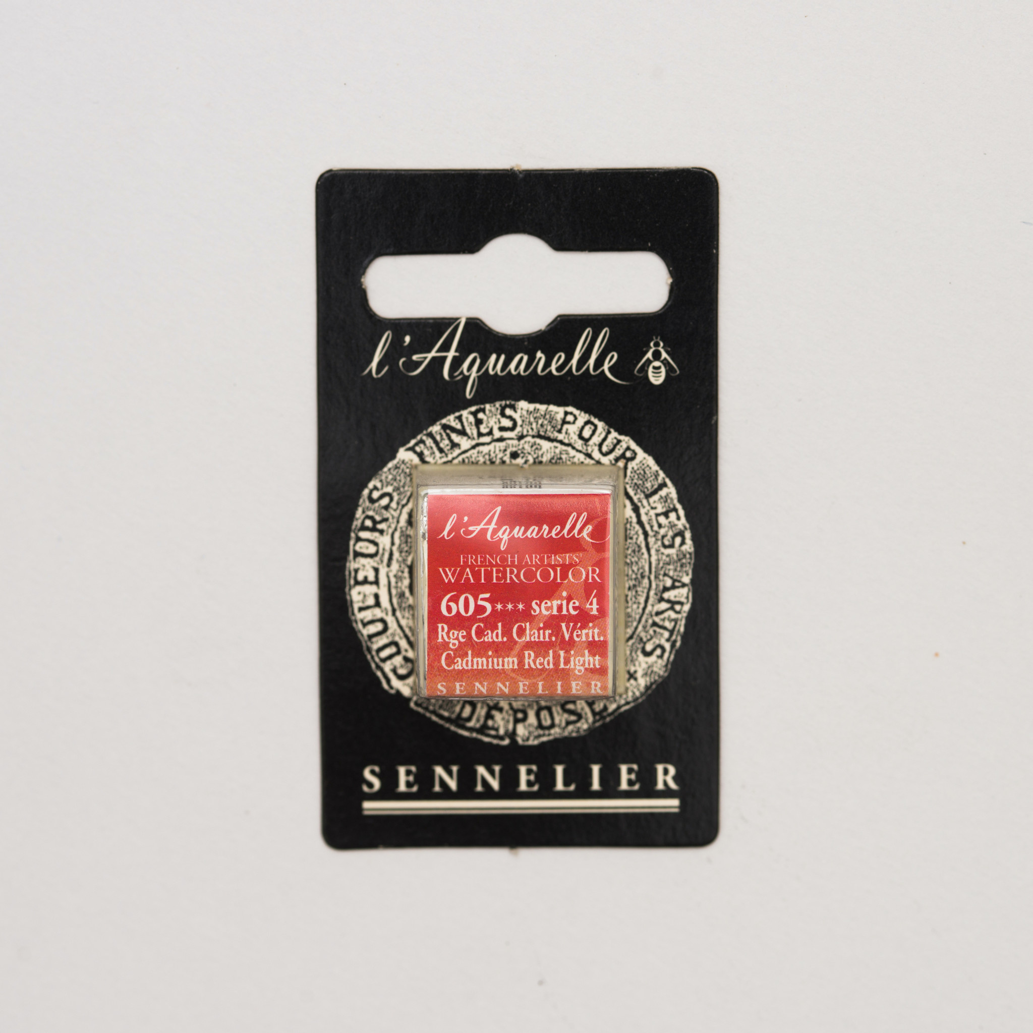 SENNELIER Aquarelle Extra fine Demi Godet Rouge Cadmium Clair Véritable S4