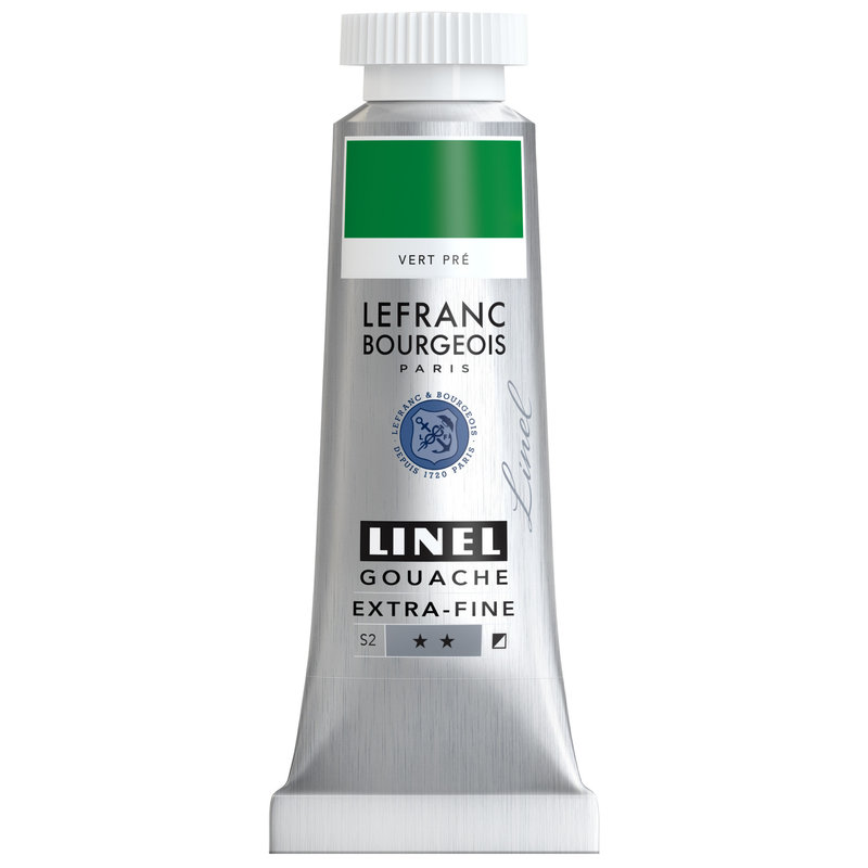 LEFRANC BOURGEOIS Linel gouache extra-fine tube 14ml Vert pré