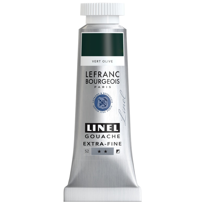 LEFRANC BOURGEOIS Linel gouache extra-fine tube 14ml Vert olive