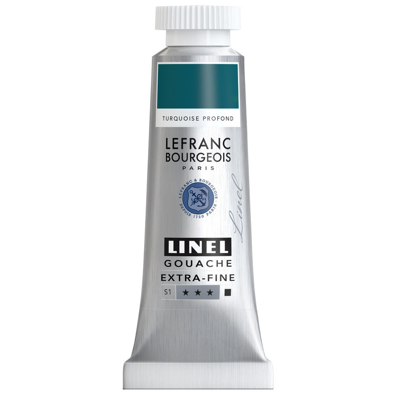 LEFRANC BOURGEOIS Linel gouache extra-fine tube 14ml Turquoise profond