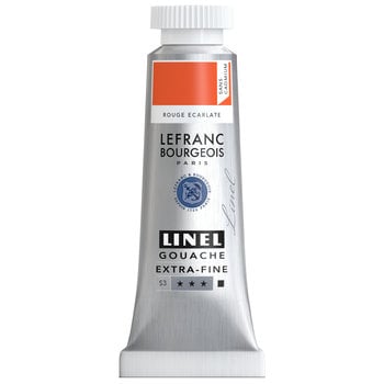 LEFRANC BOURGEOIS Linel gouache extra-fine tube 14ml Rouge écarlate sans cadmium