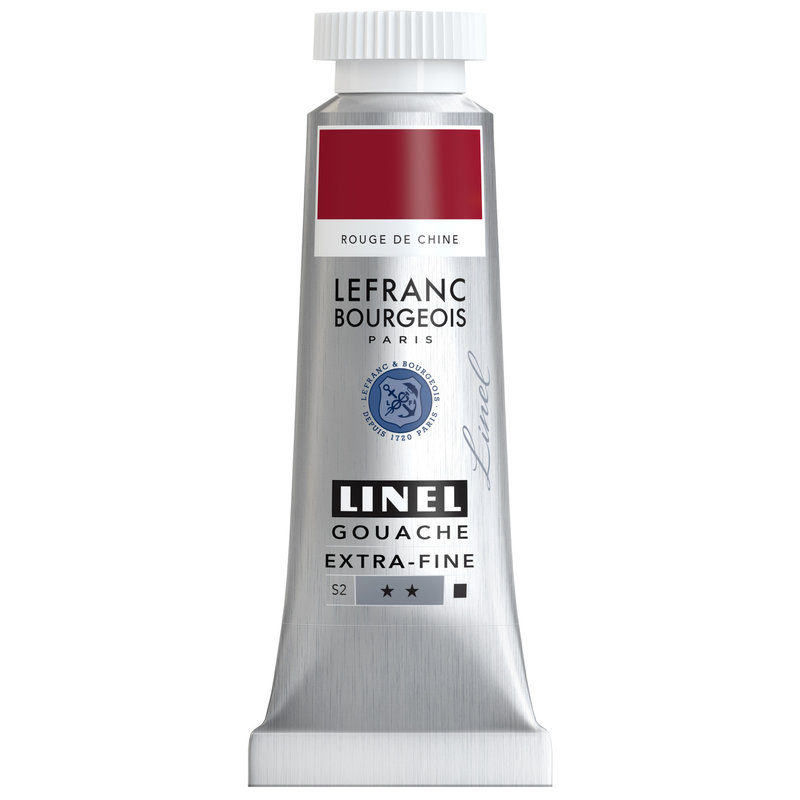 LEFRANC BOURGEOIS Linel gouache extra-fine tube 14ml Rouge de Chine