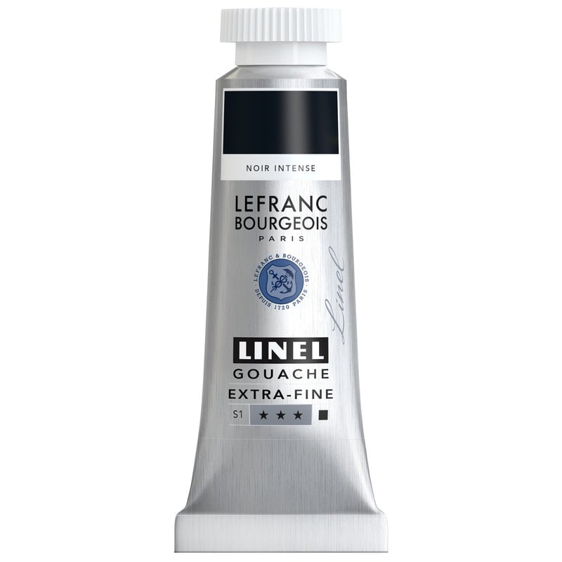 LEFRANC BOURGEOIS Linel gouache extra-fine tube 14ml Noir intense