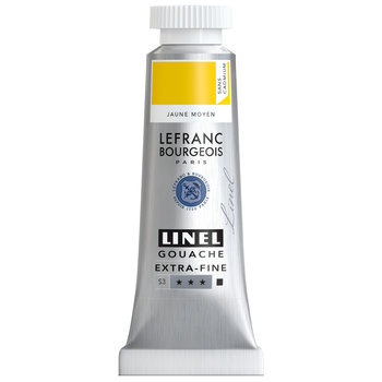 LEFRANC BOURGEOIS Linel Gouache Extra-Fine 14Ml Tbe Jaune Moyen Sans Cad