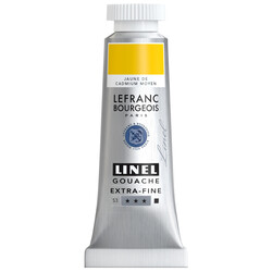 LEFRANC BOURGEOIS Linel Gouache Extra-Fine 14Ml Tbe Jaune De Cadmium Moyen