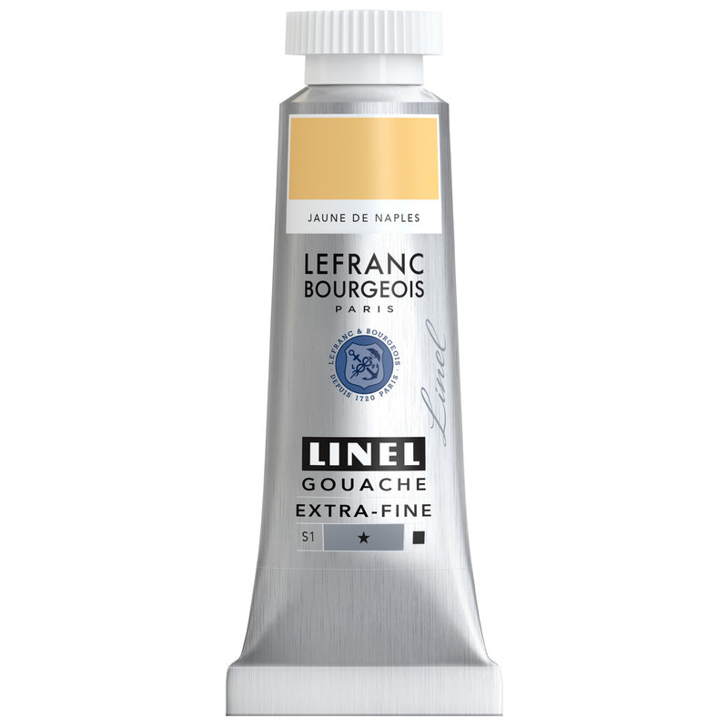 LEFRANC BOURGEOIS Linel gouache extra-fine tube 14ml Jaune de Naples