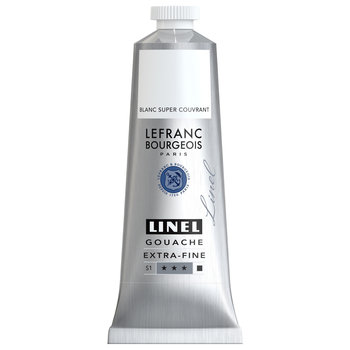 LEFRANC BOURGEOIS Linel gouache extra-fine tube 60ml Blanc super couvrant