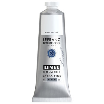 LEFRANC BOURGEOIS Linel gouache extra-fine tube 60ml Blanc de zinc