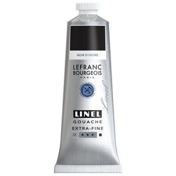 LEFRANC BOURGEOIS Linel gouache extra-fine tube 60ml Noir d'ivoire