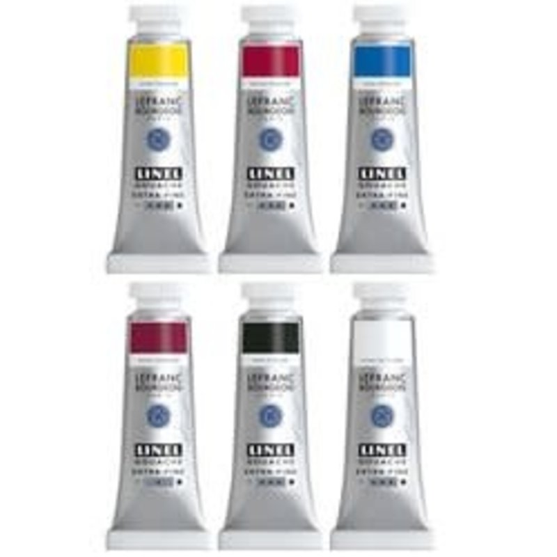 LEFRANC BOURGEOIS Linel gouache extra-fine 10x14ml Set couleurs primaires