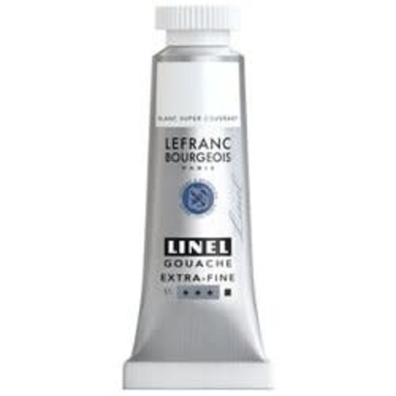 LEFRANC BOURGEOIS Linel gouache extra-fine tube 14ml Blanc super couvrant