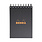 CLAIREFONTAINE Notepad Rhodiactive 90g RI 7,5x10,5cm 160p. Q.5x5 microperf. Black