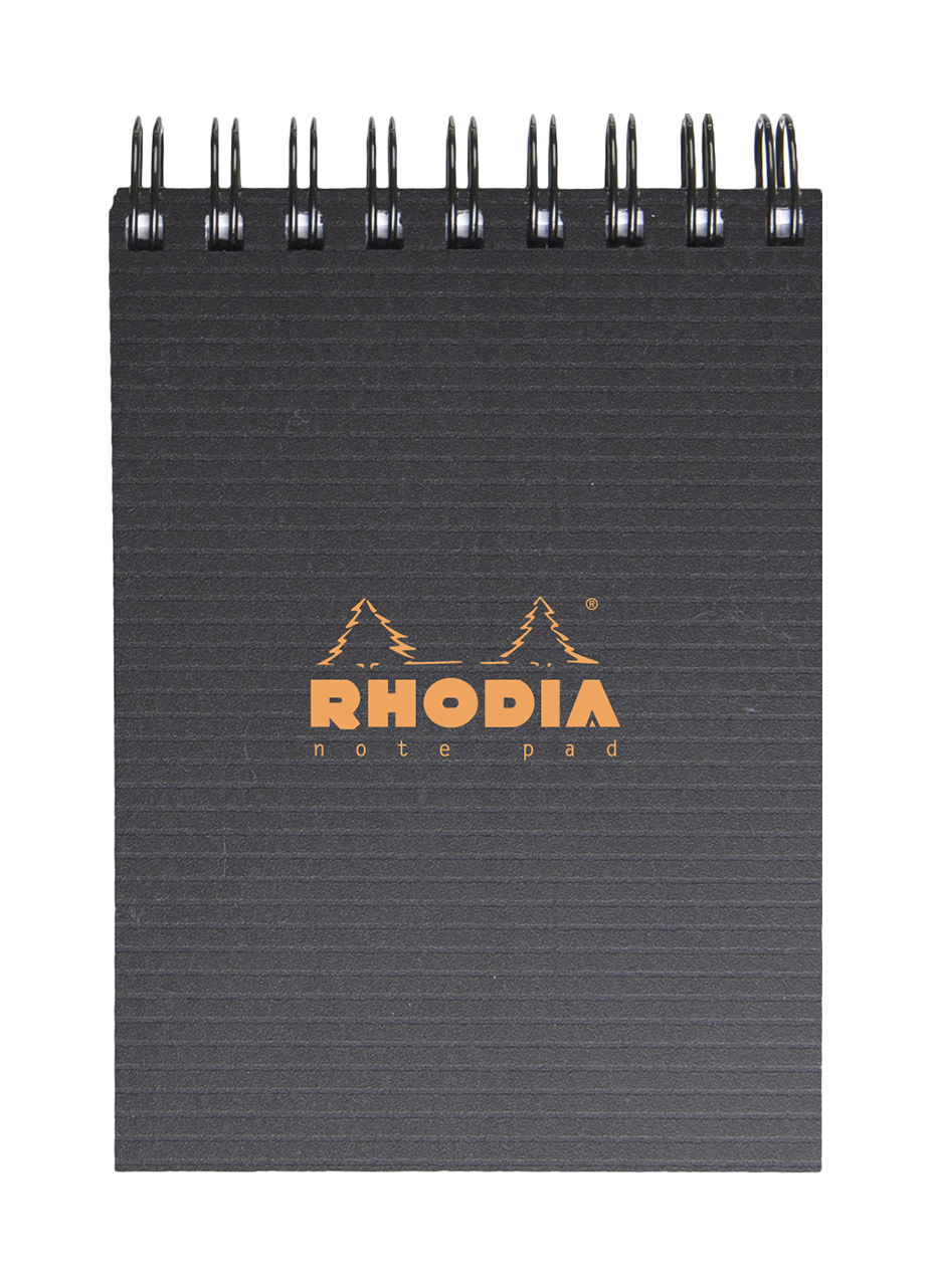 RHODIA Notepad Rhodiactive 90 G, Reliure Intégrale 7,5X10,5 Cm 160 Pages Petits Carreaux 5X5 Microperforé