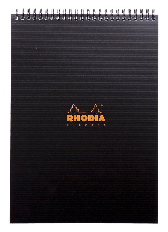 RHODIA Notepad Rhodiactive 90 G, Reliure Intégrale A4 160 Pages Petits Carreaux 5X5 Microperforé + Pochette