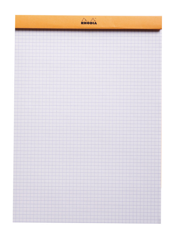 CLAIREFONTAINE Stapled pad N°18 21x29,7cm 80f Q.5x5 80g Orange